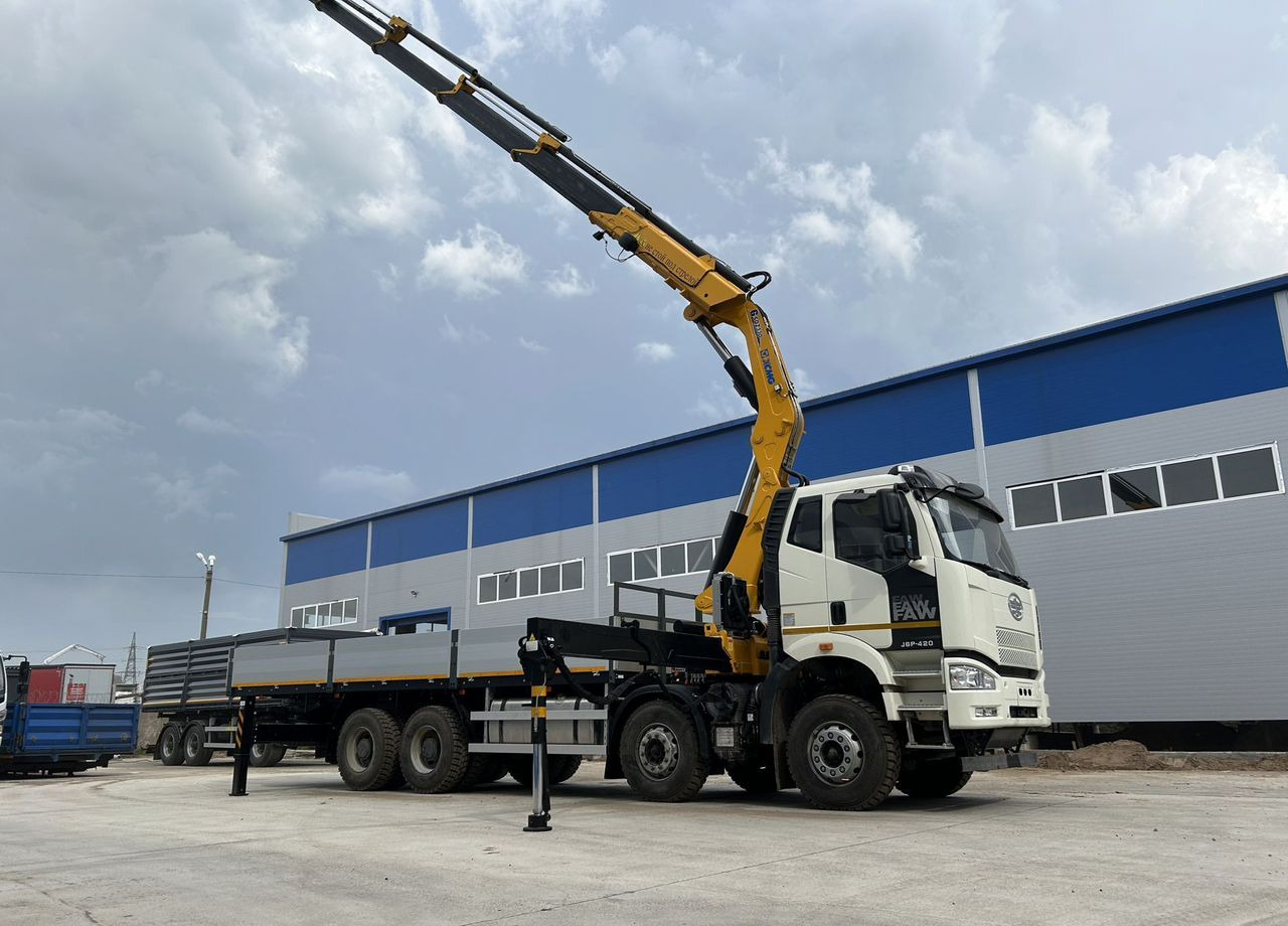 Новый Бортовой грузовик/ Платформа, Автоманипулятор FAW J6P: фото 9