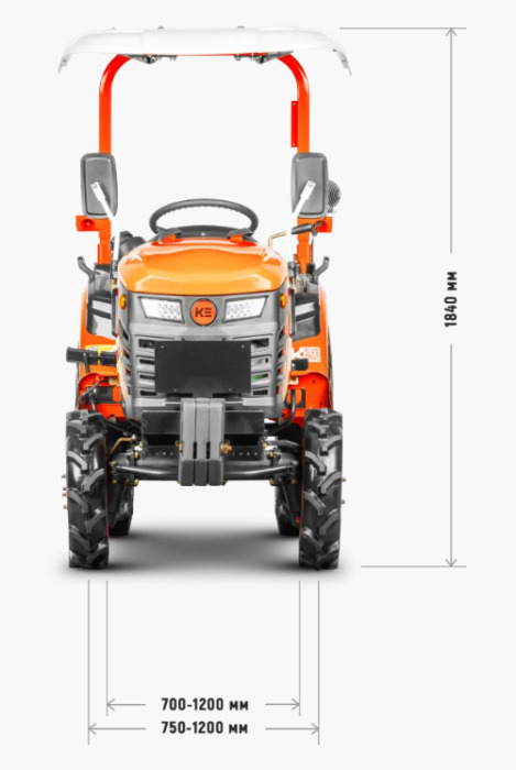 Новый Минитрактор Минитрактор Kubota | Кентавр Т-4K 9+3 (Perkins) STD agri 5,00-12 / 8,00-16: фото 21