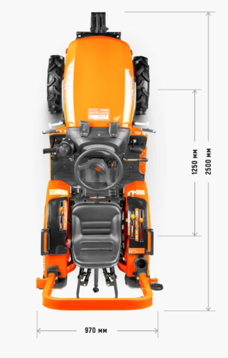 Новый Минитрактор Минитрактор Kubota | Кентавр Т-4K 9+3 (Perkins) STD agri 5,00-12 / 8,00-16: фото 22