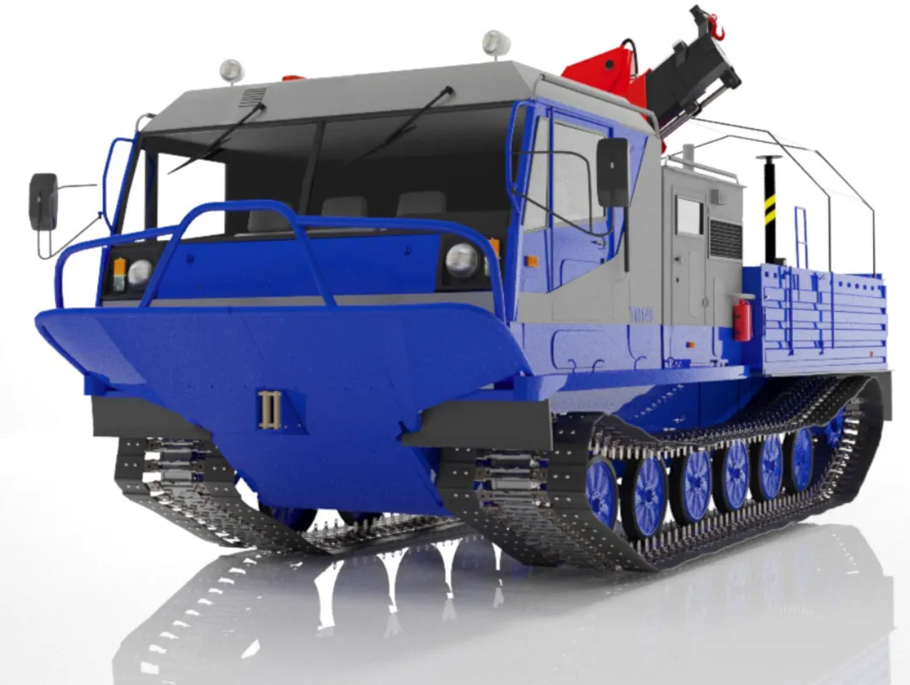Гусеничный плавающий вездеход ТМ-140 c кран-манипуляторной установкой - Квадроцикл: фото 1 Гусеничный плавающий вездеход ТМ-140 c кран-манипуляторной установкой - Квадроцикл: фото 1