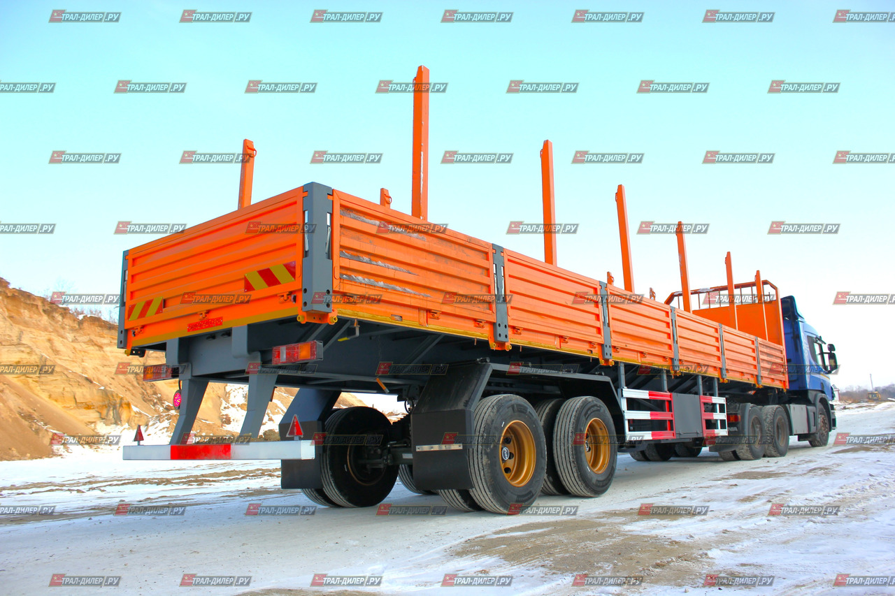 Новый Бортовой полуприцеп/ Платформа AMUR LYR9500JSR: фото 6
