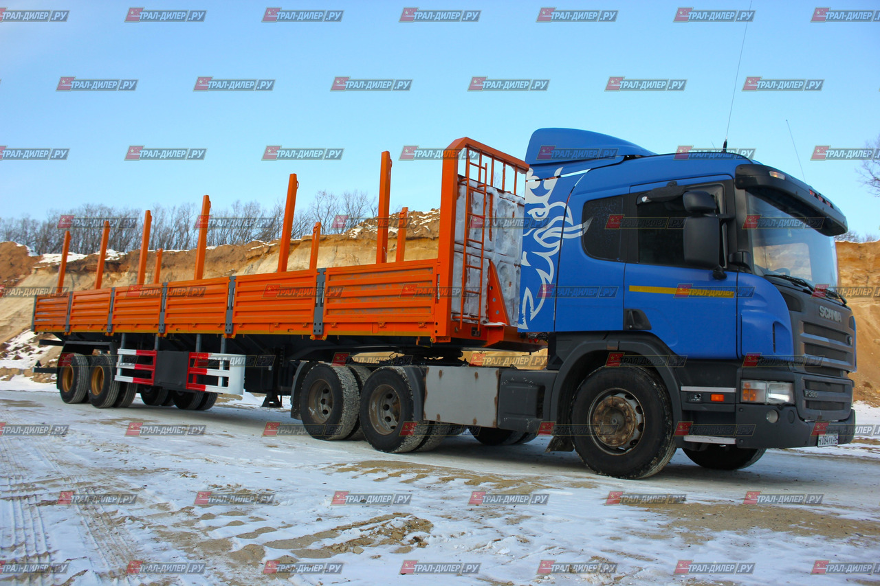 Новый Бортовой полуприцеп/ Платформа AMUR LYR9500JSR: фото 7