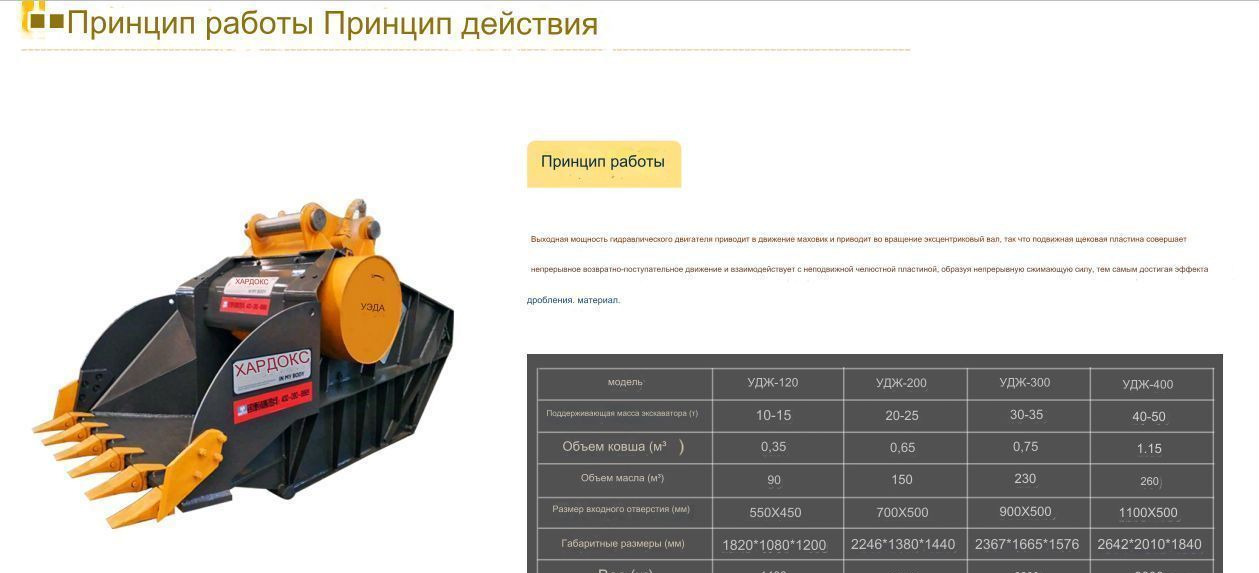 Дробильный ковш UJ200 - Ковш для экскаватора: фото 3 Дробильный ковш UJ200 - Ковш для экскаватора: фото 3