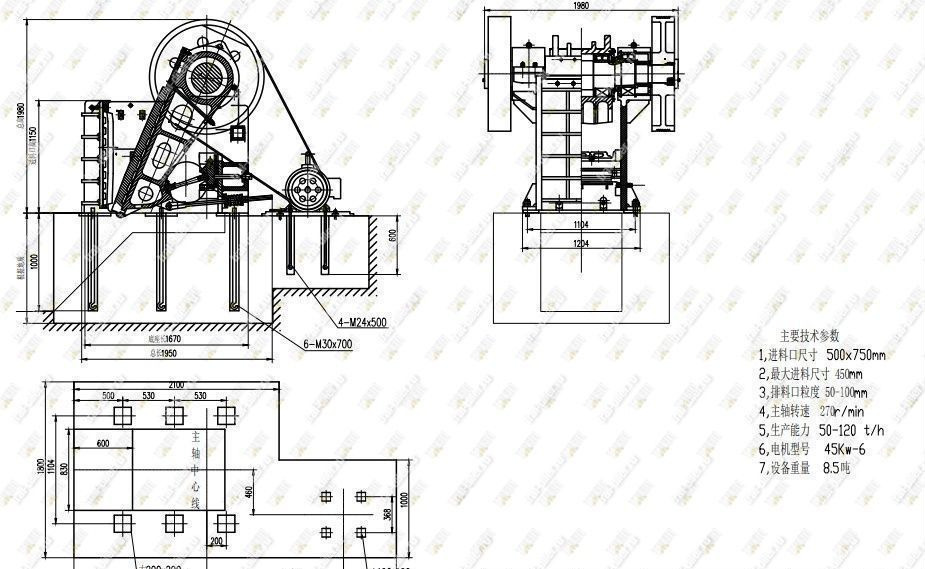Щековая дробилка PE 500x750 freeman - Щековая дробилка: фото 5 Щековая дробилка PE 500x750 freeman - Щековая дробилка: фото 5