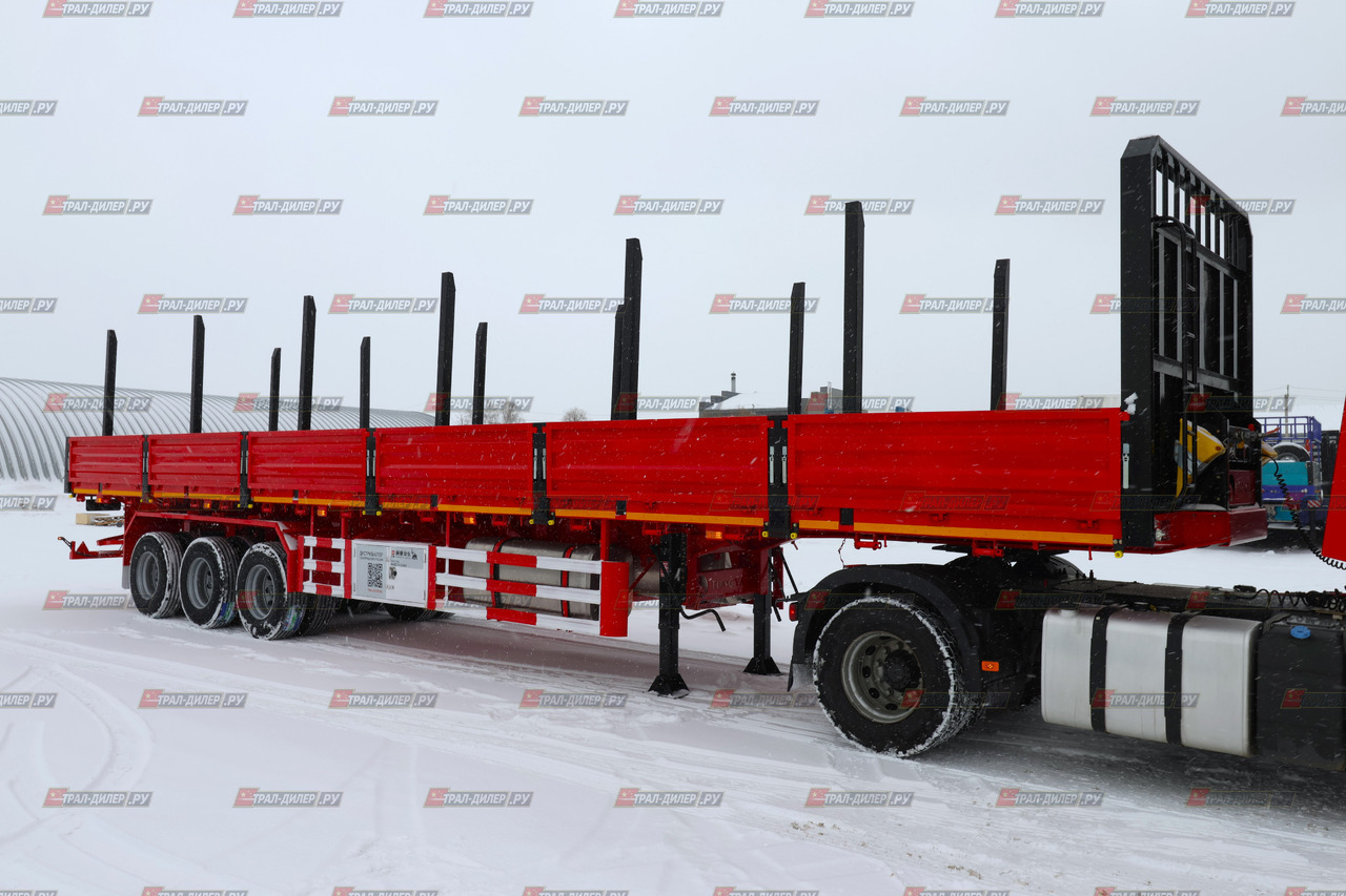 Новый Бортовой полуприцеп/ Платформа Tongyada CTY9603LBS: фото 6 Новый Бортовой полуприцеп/ Платформа Tongyada CTY9603LBS: фото 6
