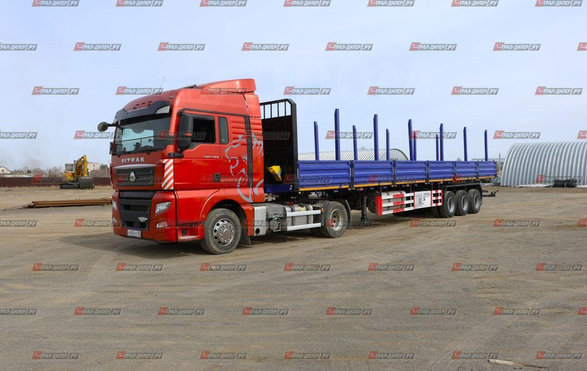 Новый Бортовой полуприцеп/ Платформа Tongyada CTY9603LBS: фото 7 Новый Бортовой полуприцеп/ Платформа Tongyada CTY9603LBS: фото 7
