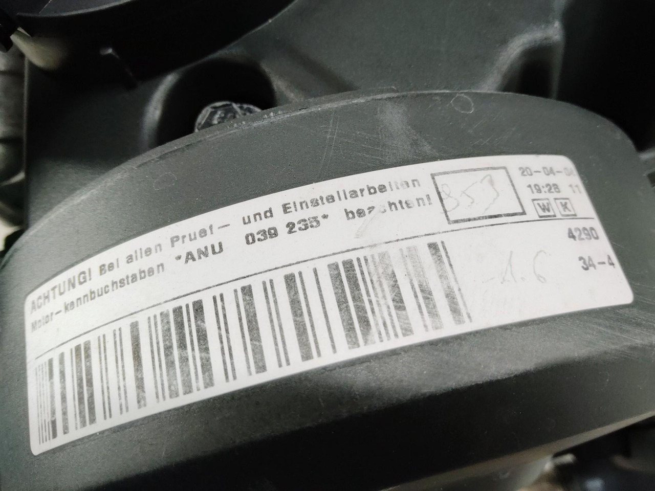 Двигатель для Легковых автомобилей Двигатель в сборе ANU Volkswagen: фото 7 Двигатель для Легковых автомобилей Двигатель в сборе ANU Volkswagen: фото 7