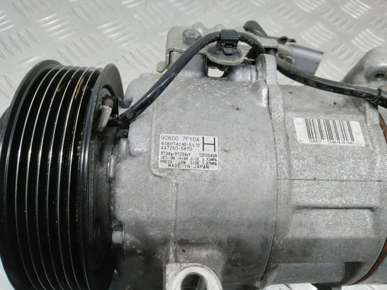 Компрессор кондиционера Nissan Qashqai J11 рест. - Система охлаждения для Легковых автомобилей: фото 2 Компрессор кондиционера Nissan Qashqai J11 рест. - Система охлаждения для Легковых автомобилей: фото 2