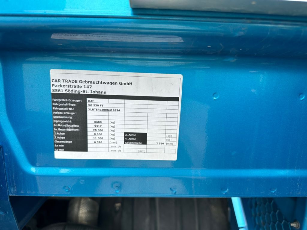 DAF XG+530 Vollausstattung  в лизинг DAF XG+530 Vollausstattung: фото 8