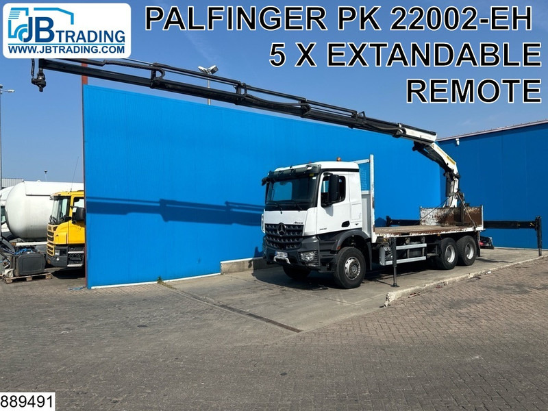 Mercedes-Benz Arocs 2636 6X4, EURO 6, Steel suspension, Palfinger - Грузовик бортовой/ Платформа, Автоманипулятор: фото 1 Mercedes-Benz Arocs 2636 6X4, EURO 6, Steel suspension, Palfinger - Грузовик бортовой/ Платформа, Автоманипулятор: фото 1