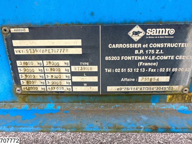 Samro Gasflessen - Полуприцеп бортовой/ Платформа: фото 4 Samro Gasflessen - Полуприцеп бортовой/ Платформа: фото 4
