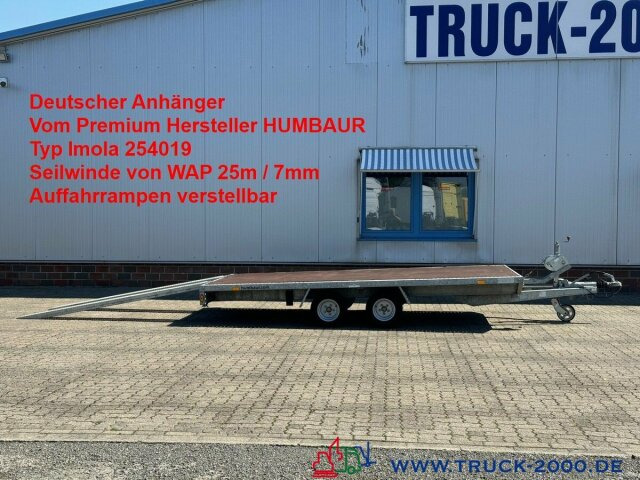Humbaur Imola Trailer 3000Kg+ Seilwinde 25m/7mm TÜV10/25 - Прицеп-автовоз: фото 1