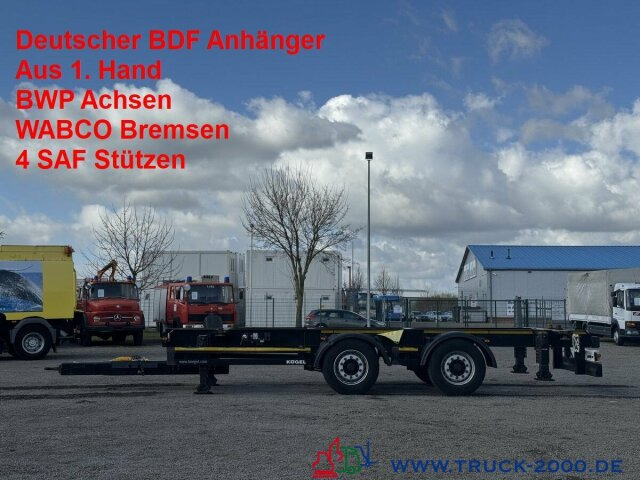 Kögel ZW 18-22,5 Tandem BDF BPW Achsen Scheibenbremsen - Прицеп-контейнеровоз/ Сменный кузов: фото 1 Kögel ZW 18-22,5 Tandem BDF BPW Achsen Scheibenbremsen - Прицеп-контейнеровоз/ Сменный кузов: фото 1