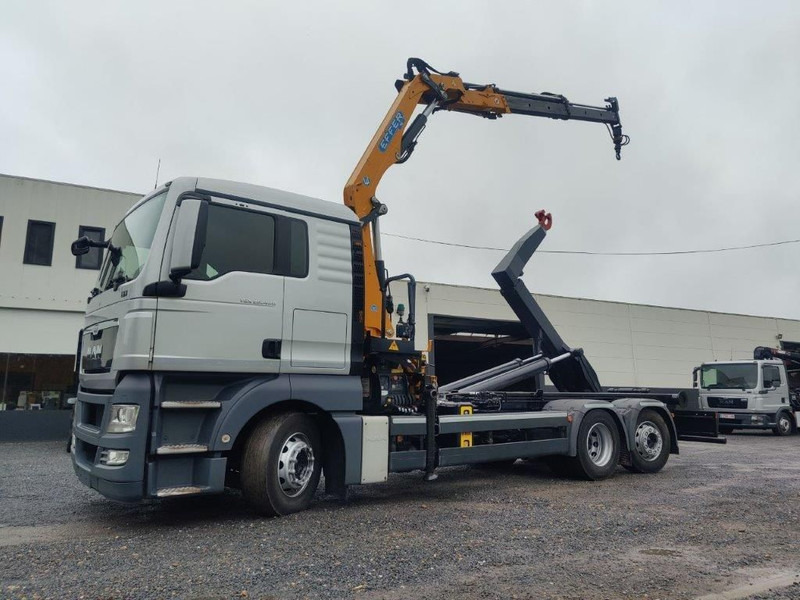 MAN TGX 26.400 Euro5 containersysteem kraan Effer 145 remote - Крюковой мультилифт, Автоманипулятор: фото 1 MAN TGX 26.400 Euro5 containersysteem kraan Effer 145 remote - Крюковой мультилифт, Автоманипулятор: фото 1