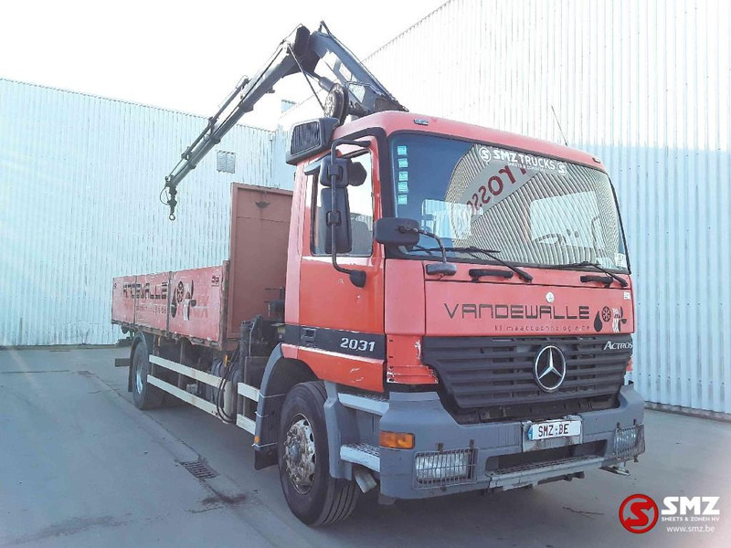 Mercedes-Benz Actros 2031 atlas 144b3 remote lames - Грузовик бортовой/ Платформа, Автоманипулятор: фото 1