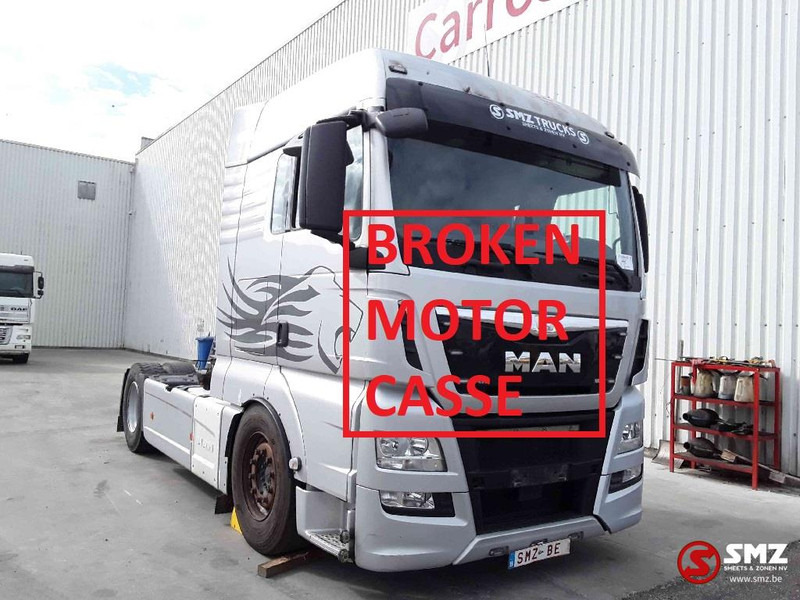Тягач MAN TGX 18.480 MOTOR kapot/broken casse: фото 1