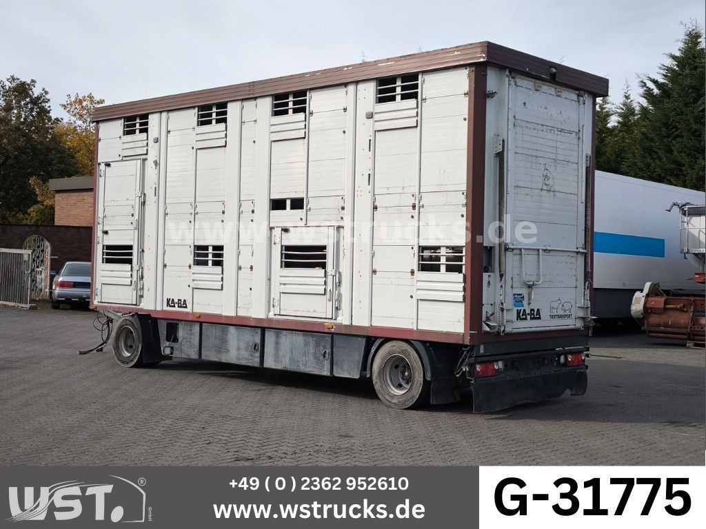 Прицеп для перевозки животных KABA 2 Stock Hubdach Vollalu 7,30m Viehanhänger: фото 1 Прицеп для перевозки животных KABA 2 Stock Hubdach Vollalu 7,30m Viehanhänger: фото 1