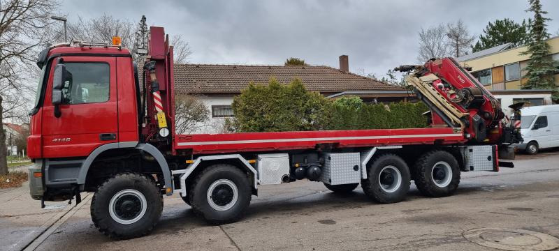 Mercedes Actros 4146 AK 8X8 FASSI 660 EINZELBER SEILWINDE - Грузовик бортовой/ Платформа, Автоманипулятор: фото 1 Mercedes Actros 4146 AK 8X8 FASSI 660 EINZELBER SEILWINDE - Грузовик бортовой/ Платформа, Автоманипулятор: фото 1