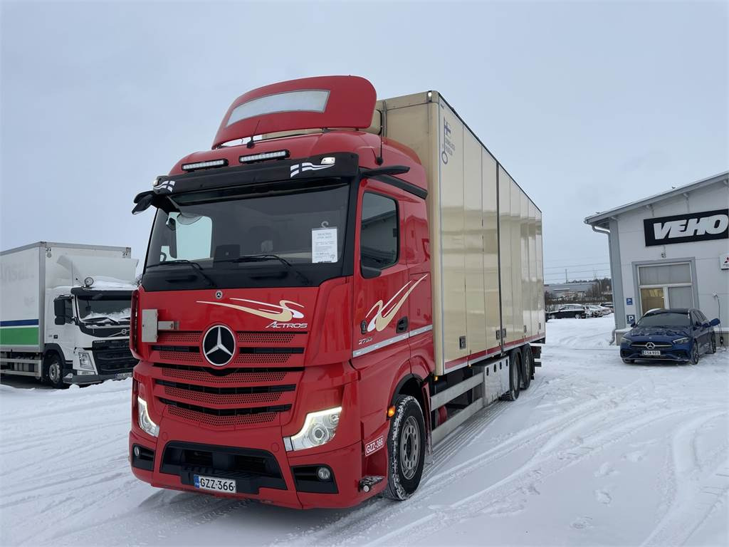 Mercedes-Benz Actros 5L 2553L Piako KSA rahtikori 9,5M - Грузовик с закрытым кузовом: фото 1