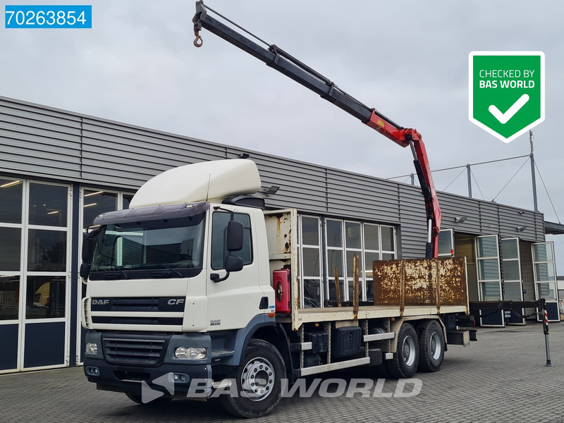 DAF CF85.410 6X4 Fassi F155A.0.23 kran Cane Retarder Big-Axle Euro 5 - Грузовик бортовой/ Платформа, Автоманипулятор: фото 1 DAF CF85.410 6X4 Fassi F155A.0.23 kran Cane Retarder Big-Axle Euro 5 - Грузовик бортовой/ Платформа, Автоманипулятор: фото 1