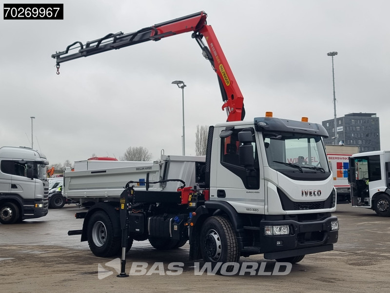 Iveco Eurocargo 180E320 4X2 Steelsuspension 3-Seiten Palfinger PK12.501 Euro 6 - Самосвал, Автоманипулятор: фото 3 Iveco Eurocargo 180E320 4X2 Steelsuspension 3-Seiten Palfinger PK12.501 Euro 6 - Самосвал, Автоманипулятор: фото 3