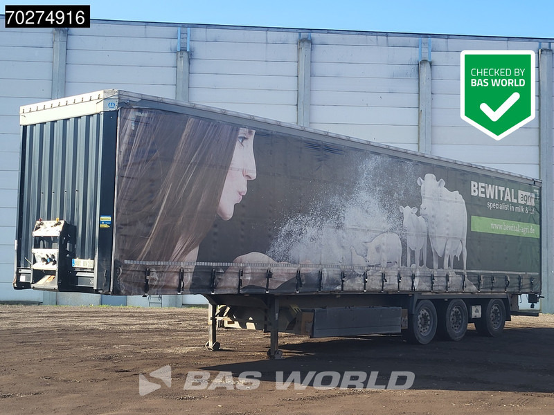 Krone SD 3 axles Forklift Lift+Lenkachse Kooiaap Palettenkasten SAF Sliding Roof - Тентованный полуприцеп: фото 1 Krone SD 3 axles Forklift Lift+Lenkachse Kooiaap Palettenkasten SAF Sliding Roof - Тентованный полуприцеп: фото 1