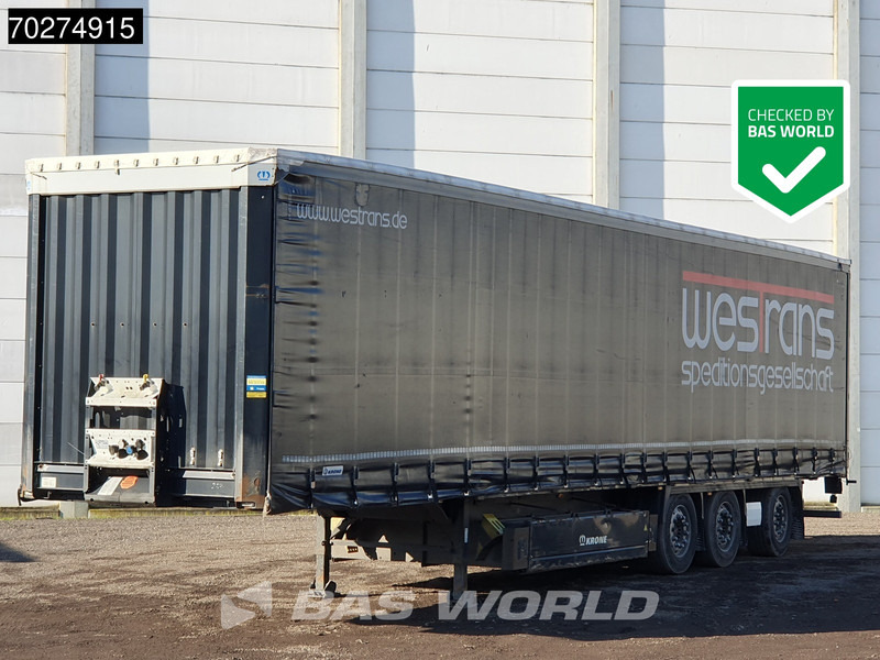 Krone SD 3 axles Forklift Lift+Lenkachse Kooiaap Palettenkasten SAF Sliding Roof - Тентованный полуприцеп: фото 1 Krone SD 3 axles Forklift Lift+Lenkachse Kooiaap Palettenkasten SAF Sliding Roof - Тентованный полуприцеп: фото 1