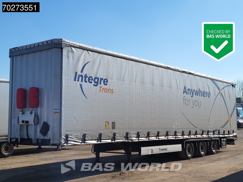 Krone SD 3 axles Mega Edscha Hubdach Alcoa's Anti-Vandalimus-Plane - Тентованный полуприцеп: фото 1 Krone SD 3 axles Mega Edscha Hubdach Alcoa's Anti-Vandalimus-Plane - Тентованный полуприцеп: фото 1