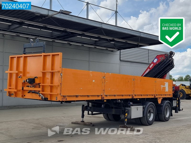 Полуприцеп бортовой/ Платформа Royen SO.2.P Crane/Kran HMF3000-K6 Lenkachse NL-Trailer: фото 1