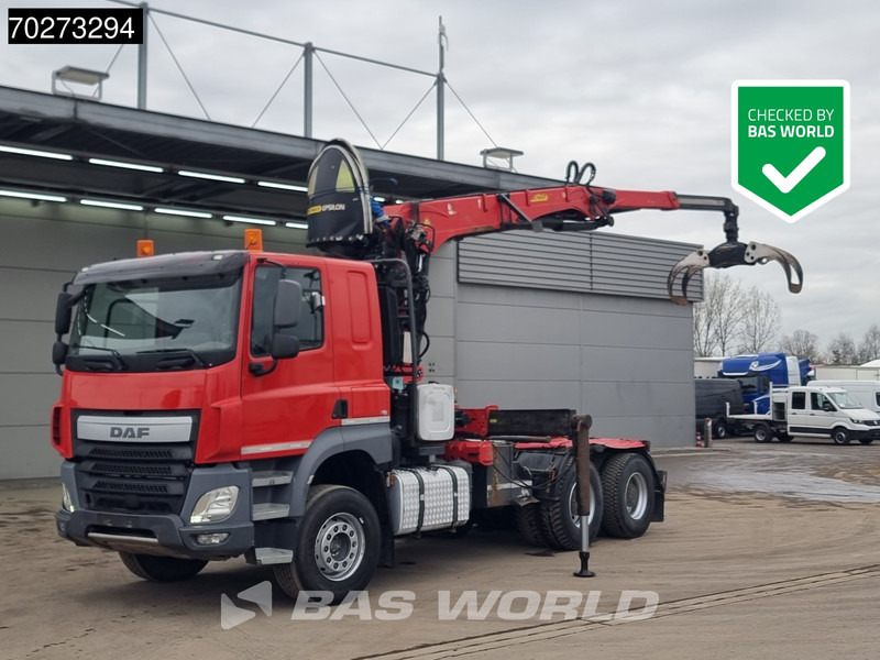 DAF CF 510 6X4 Holz Kran Palfinger Epsilon S260L82 Big-Axle - Тягач: фото 1 DAF CF 510 6X4 Holz Kran Palfinger Epsilon S260L82 Big-Axle - Тягач: фото 1