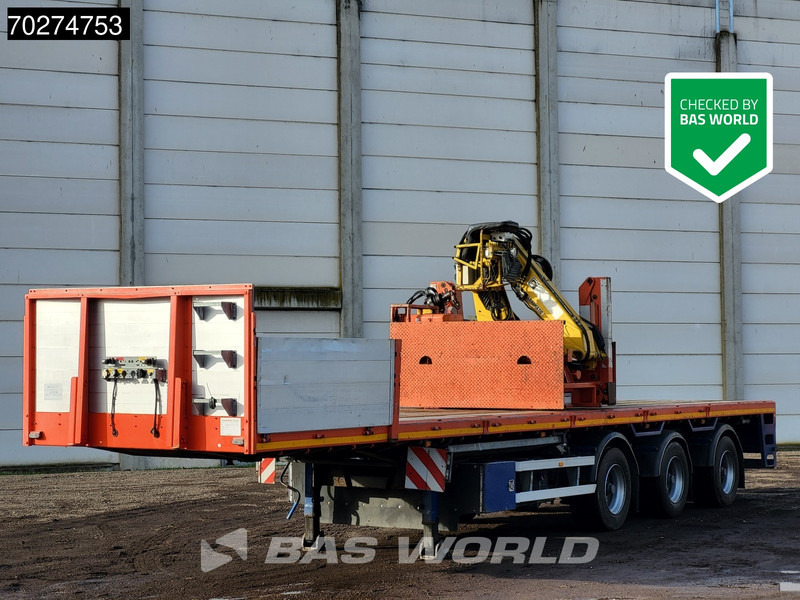 Van Hool 3 axles Lenkachse Hiab R-165 TÜV 12/25 - Полуприцеп бортовой/ Платформа: фото 1 Van Hool 3 axles Lenkachse Hiab R-165 TÜV 12/25 - Полуприцеп бортовой/ Платформа: фото 1