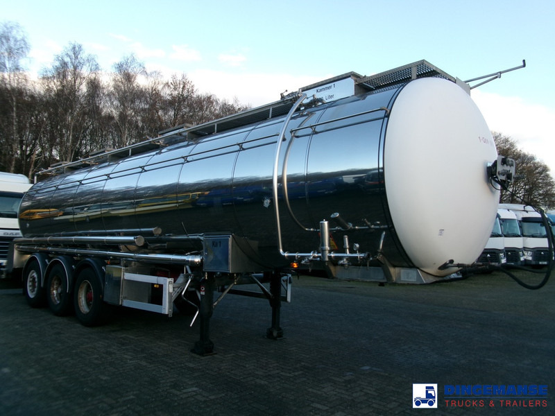 Feldbinder Chemical tank inox 33.5 m3 / 1 comp + pump - Полуприцеп-цистерна: фото 2 Feldbinder Chemical tank inox 33.5 m3 / 1 comp + pump - Полуприцеп-цистерна: фото 2