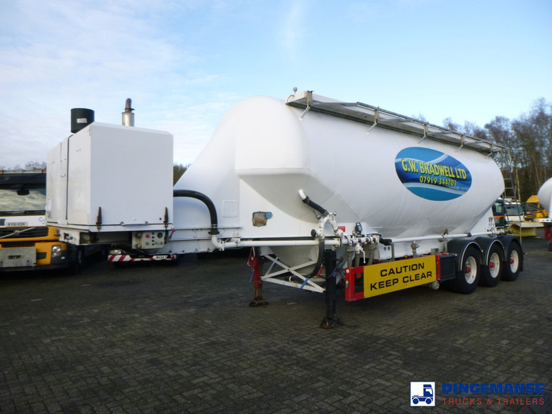 Feldbinder Powder tank alu 40 m3 + engine/compressor - Полуприцеп-цистерна: фото 1 Feldbinder Powder tank alu 40 m3 + engine/compressor - Полуприцеп-цистерна: фото 1