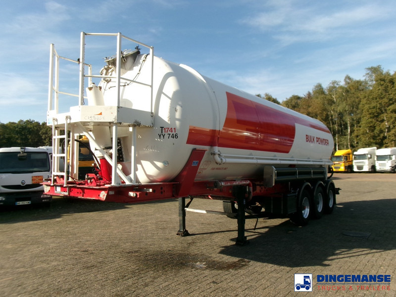 Feldbinder Powder tank alu 41 m3 (tipping) - Полуприцеп-цистерна: фото 1 Feldbinder Powder tank alu 41 m3 (tipping) - Полуприцеп-цистерна: фото 1