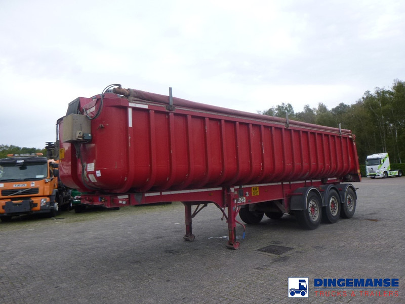 Fruehauf Tipper trailer alu 34.6 m3 + tarpaulin - Малотоннажный самосвал: фото 1