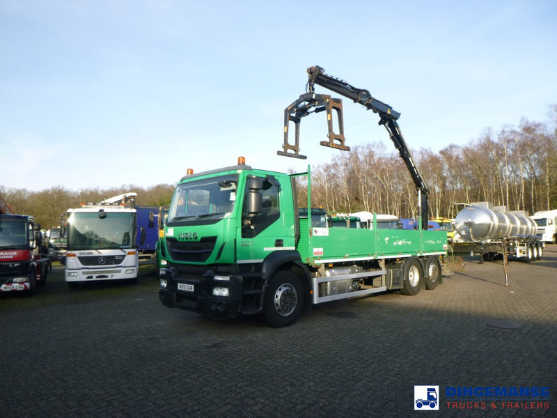 Iveco Stralis 310 6x2 Euro 6 RHD + Atlas 129.3 crane - Автоманипулятор: фото 1 Iveco Stralis 310 6x2 Euro 6 RHD + Atlas 129.3 crane - Автоманипулятор: фото 1