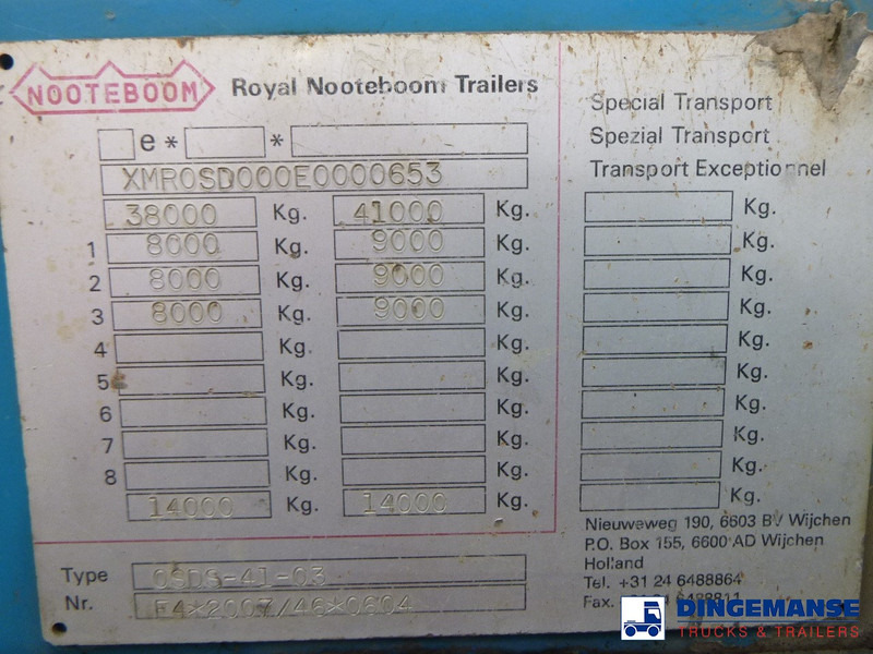 Nooteboom 3-axle lowbed trailer 41T OSDS 41-03 в лизинг Nooteboom 3-axle lowbed trailer 41T OSDS 41-03: фото 15