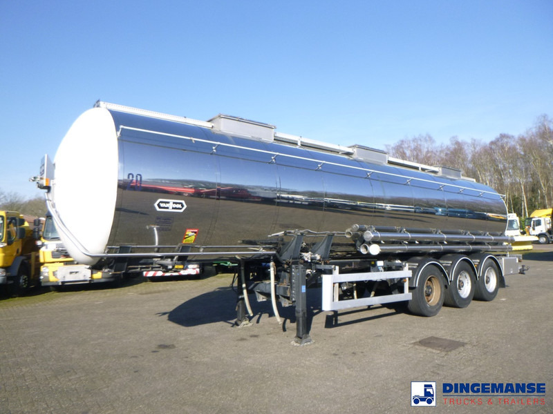 Van Hool Chemical tank inox 30 m3 / 3 comp - Полуприцеп-цистерна: фото 1
