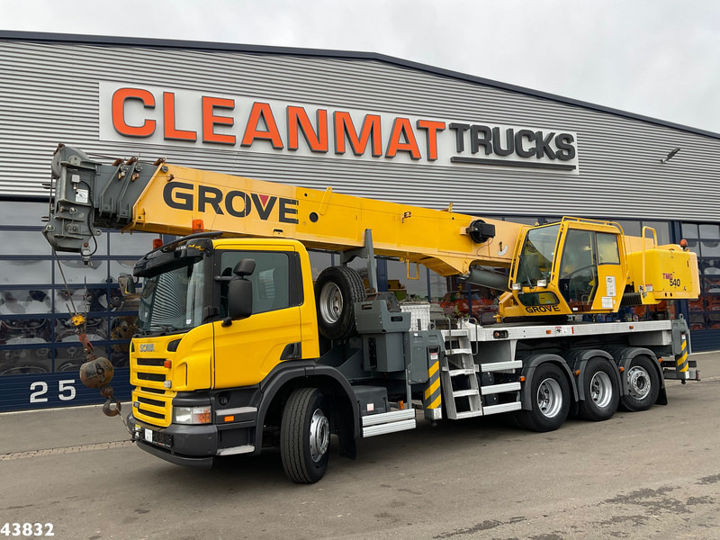 Scania P 380 8x4 Grove 40 TON + Fly-Jib Just 31.682 km! - Автоманипулятор: фото 1 Scania P 380 8x4 Grove 40 TON + Fly-Jib Just 31.682 km! - Автоманипулятор: фото 1