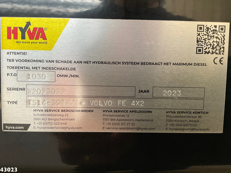 Volvo FE 350 Hyva 14 Ton portaalarmsysteem в лизинг Volvo FE 350 Hyva 14 Ton portaalarmsysteem: фото 15