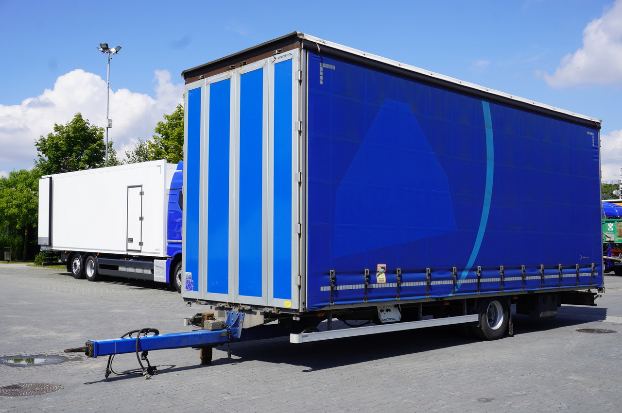 Gniotpol Tandem trailer Gniotpol / 10t / 2018 / 19 pallets - Тентованный прицеп: фото 1