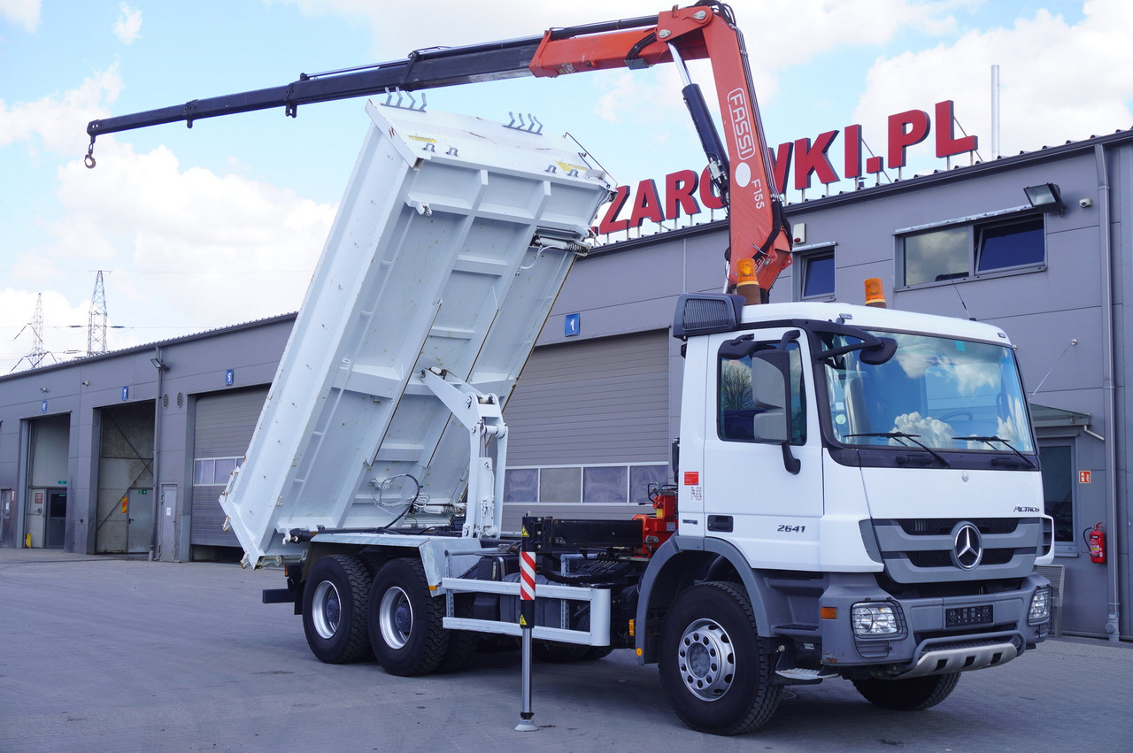 MERCEDES-BENZ Actros 2641 6×4 E5 / Crane / Dumper / 110000 km! - Автоманипулятор, Автоманипулятор: фото 1 MERCEDES-BENZ Actros 2641 6×4 E5 / Crane / Dumper / 110000 km! - Автоманипулятор, Автоманипулятор: фото 1