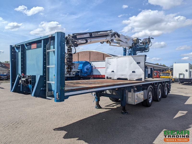 Pacton TPD.339-A Kennis R-40/100-3 Rollerkraan - 3-Assen SAF - 1 Liftas - 2-Stuurassen - Alcoa's - Полуприцеп бортовой/ Платформа: фото 1 Pacton TPD.339-A Kennis R-40/100-3 Rollerkraan - 3-Assen SAF - 1 Liftas - 2-Stuurassen - Alcoa's - Полуприцеп бортовой/ Платформа: фото 1
