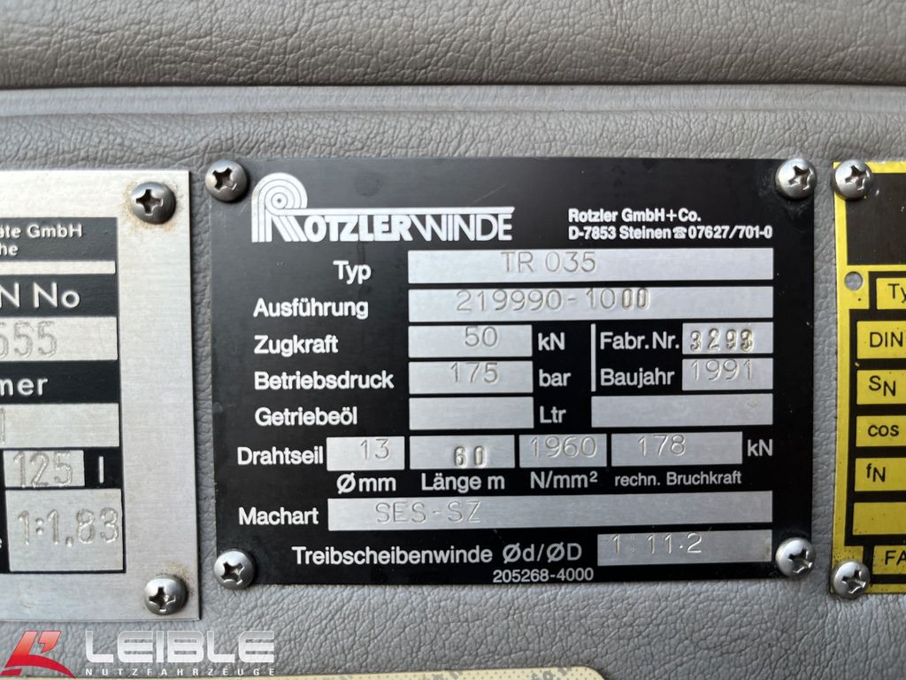 Mercedes-Benz 1222AF *Rüstwagen*Metz RW2*Seilwinde*Generator*  в лизинг Mercedes-Benz 1222AF *Rüstwagen*Metz RW2*Seilwinde*Generator*: фото 12