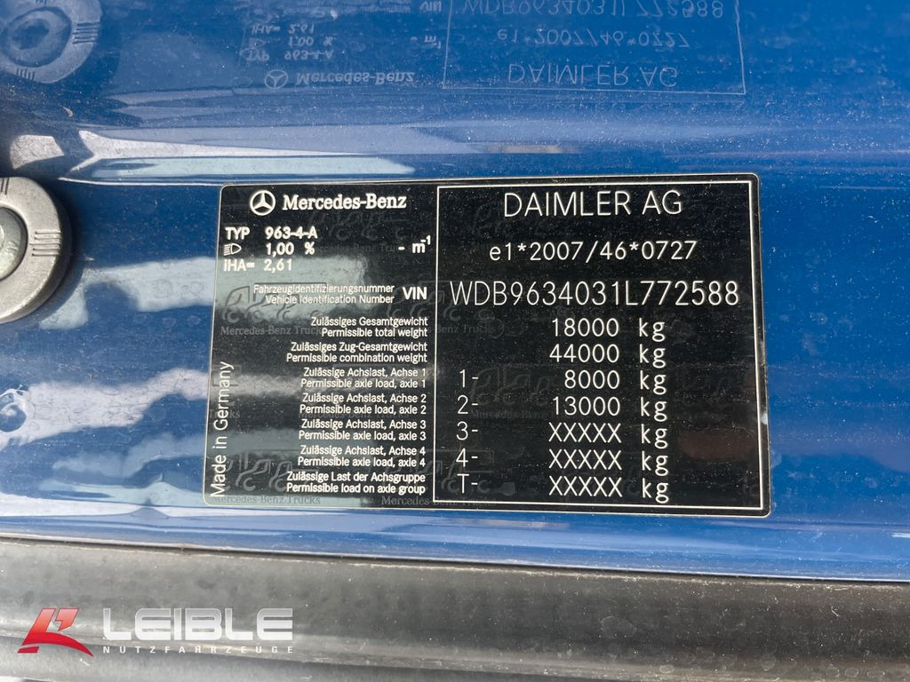 Mercedes-Benz Actros 1845*Stream Space*2 Tanks 1000L*Retarder*  в лизинг Mercedes-Benz Actros 1845*Stream Space*2 Tanks 1000L*Retarder*: фото 17