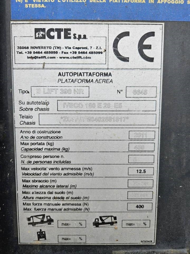 CTE CTE B LIFT 390 HR  в лизинг CTE CTE B LIFT 390 HR: фото 7