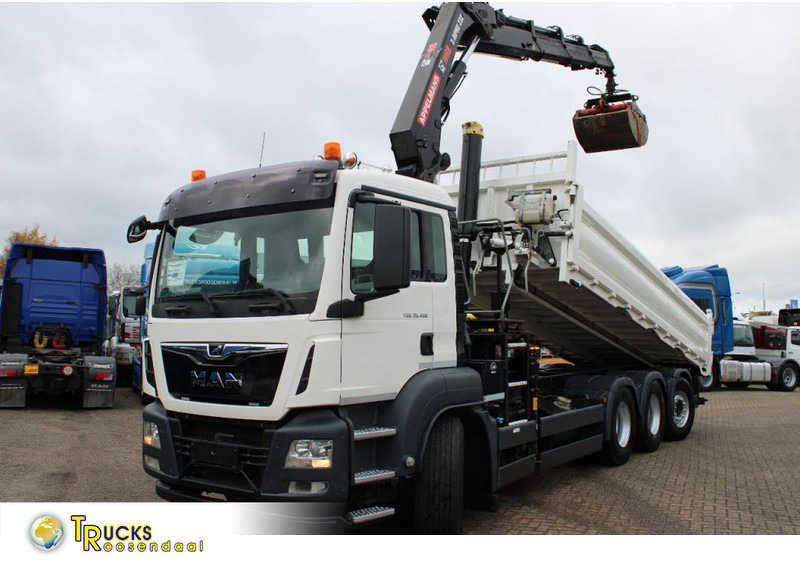 MAN TGS 35.460 + hiab xpro 232 E3 + tipper+remote - Самосвал: фото 1 MAN TGS 35.460 + hiab xpro 232 E3 + tipper+remote - Самосвал: фото 1