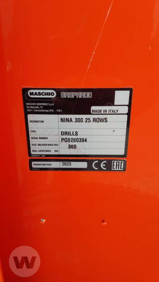 Maschio Nina 30 - Сеялка: фото 5 Maschio Nina 30 - Сеялка: фото 5