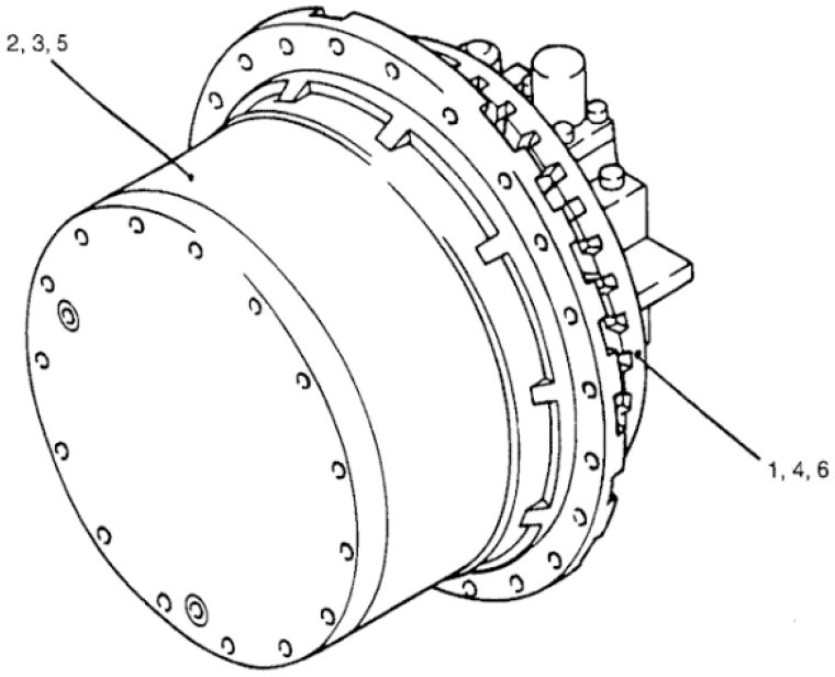 New Holland Kobelco YN15V00011F4 - YN15V00011F3 - Бортовой редуктор для Сельскохозяйственной техники: фото 1 New Holland Kobelco YN15V00011F4 - YN15V00011F3 - Бортовой редуктор для Сельскохозяйственной техники: фото 1