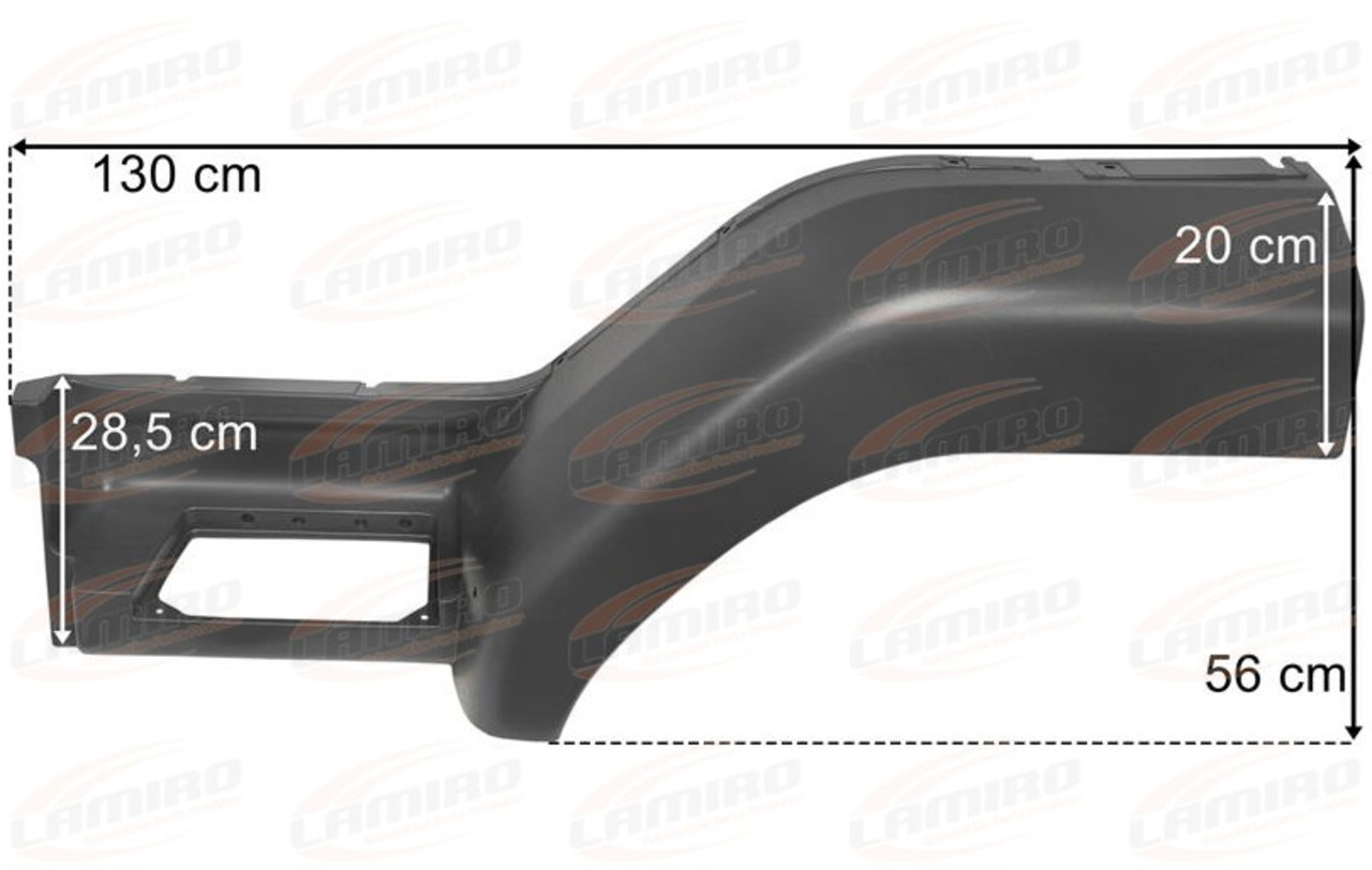 DAF LF 55 FOOTSTEP MUDGUARD LEFT DAF LF 55 FOOTSTEP MUDGUARD LEFT - Боковая подножка для Грузовиков: фото 1